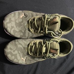 Puma Green Camouflage Sneakers
